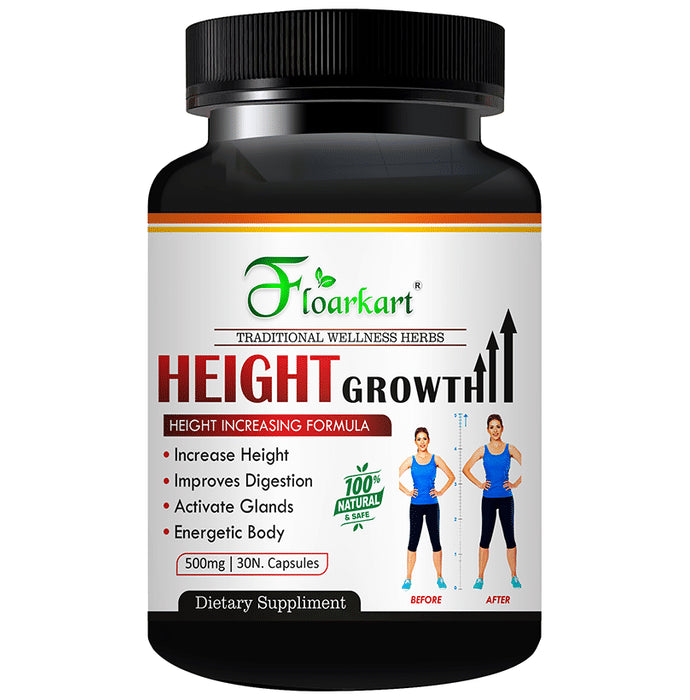 Floarkart Height Growth 500mg Capsule - Classic Derma