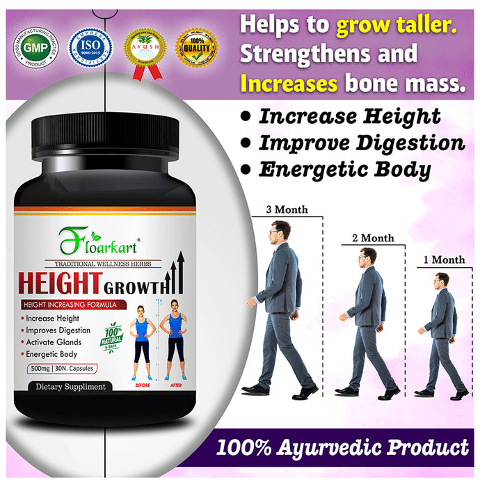 Floarkart Height Growth 500mg Capsule