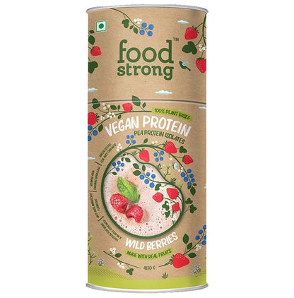 Foodstrong 100% Plant Based Vegan Pea Protein Isolates Wild Berries - Classic Derma