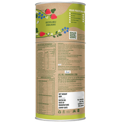 Foodstrong 100% Plant Based Vegan Pea Protein Isolates Wild Berries