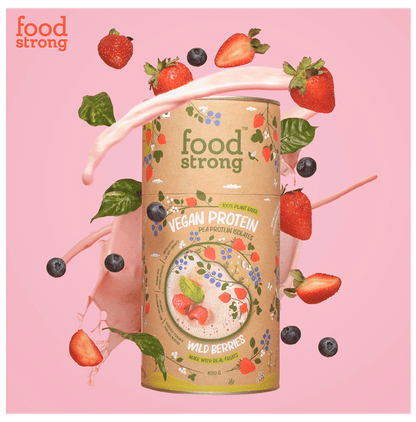 Foodstrong 100% Plant Based Vegan Pea Protein Isolates Wild Berries