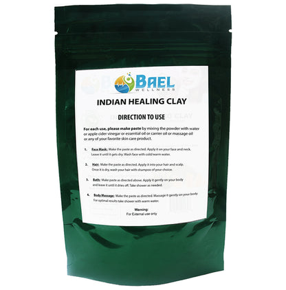 Bael Wellness Indian Healing Clay with Turmeric Roots Powder & Clove Powder