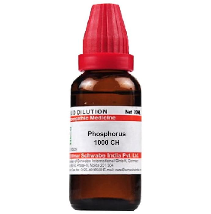 Dr Willmar Schwabe India Phosphorus Dilution 1000 CH - Classic Derma