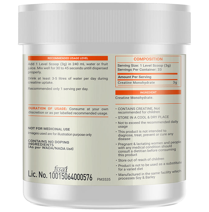 Fuel One Creatine Monohydrate Micronized & Instantized Formula, Boosts Athletic Performance & Pumps Muscles Powder Unflavored