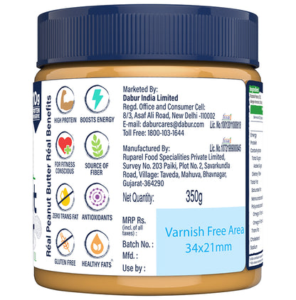 Real Health 100% Natural Peanut Butter Crunchy