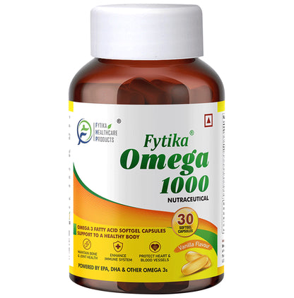 Fytika Omega 1000 for Bones, Heart & Blood Vessels | Vanilla - Classic Derma