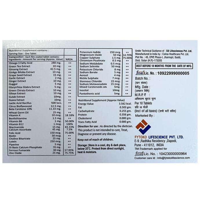 Fytokovit 12G Tablet