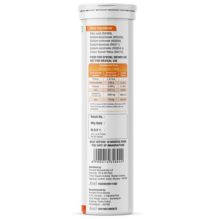 Fyzztab Effervescent Tablet (20 Tablet Each) Orange Sugar Free