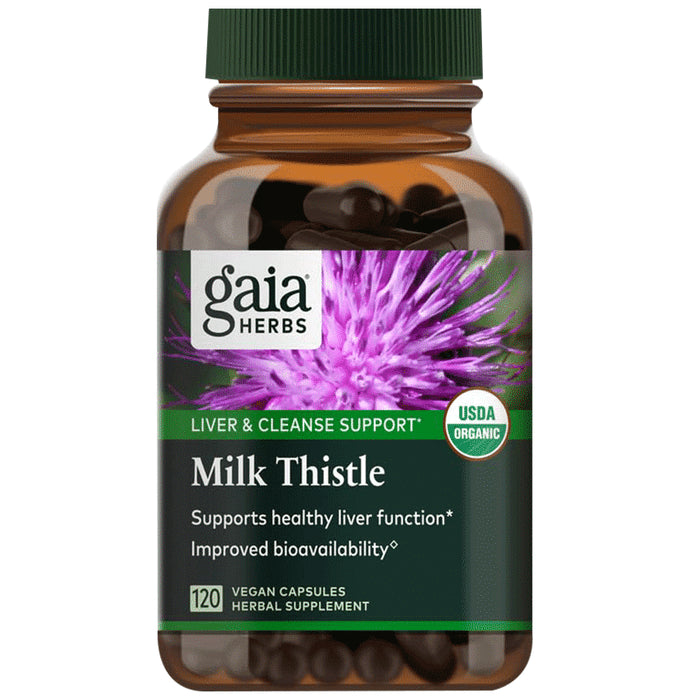 Gaia Herbs Milk Thistle Vegan Capsules - Classic Derma