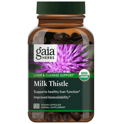 Gaia Herbs Milk Thistle Vegan Capsules - Classic Derma