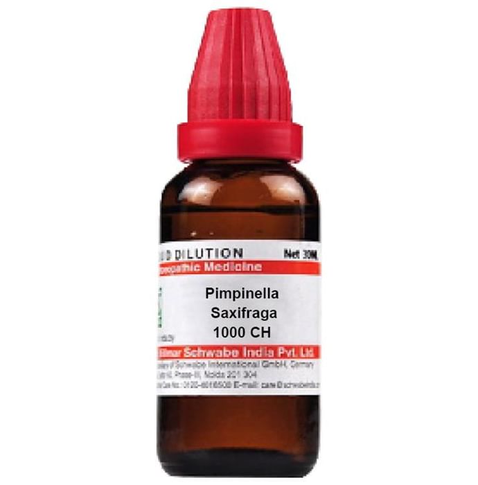 Dr Willmar Schwabe India Pimpinella Saxifraga Dilution 1000 CH - Classic Derma