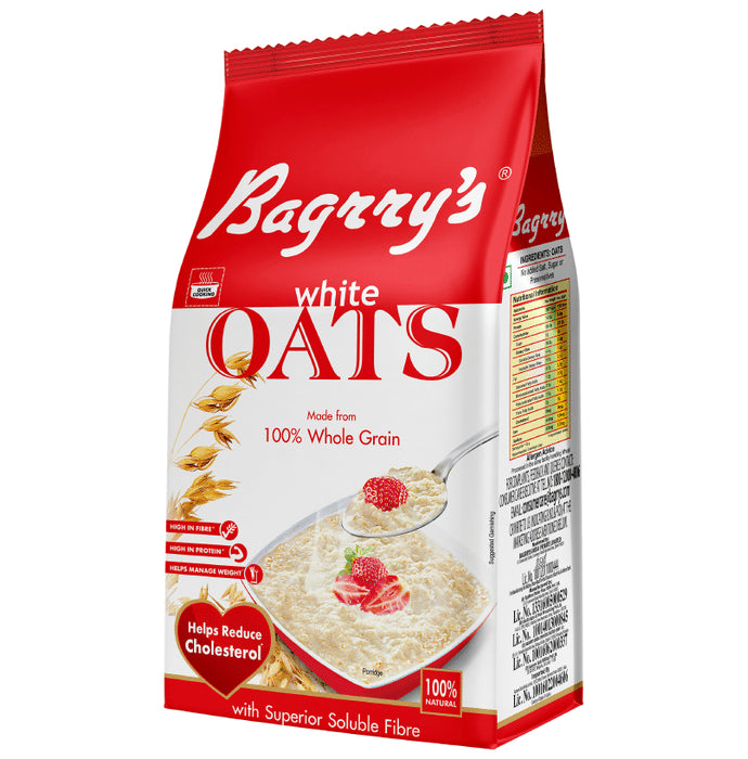 Bagrry's White Oats for Weight Management & Cholesterol Reduction - Classic Derma