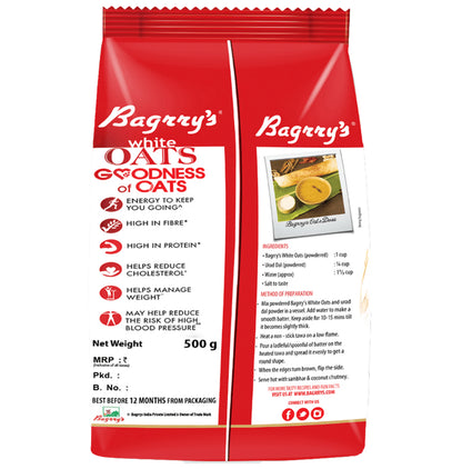 Bagrry's White Oats for Weight Management & Cholesterol Reduction