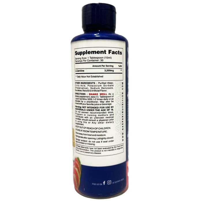 Gaspari Nutrition Liquid Carnitine 3200 Cola Soda