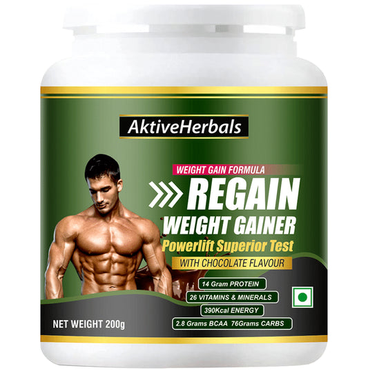 Aktive Herbals Regain Weight Gainer Chocolate - Classic Derma