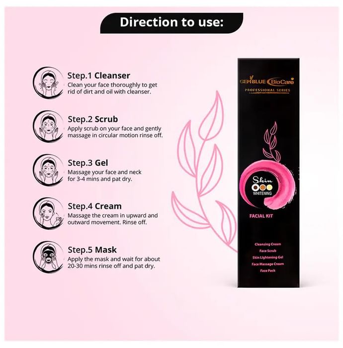 Gemblue Biocare Skin Whitening Facial Kit