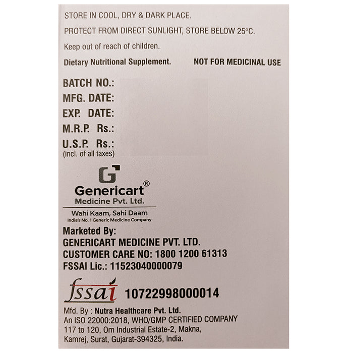 Buy Genericart Calcium,Magnesium,Zinc & Vitamin D3 Tablet Online ...