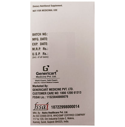 Genericart Ferrous Ascorbate,Folic Acid,Cyanocobalamin & Zinc Sulphate Tablet