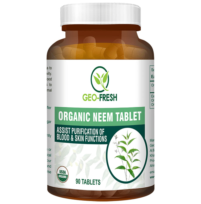 Geo Fresh Organic Neem 600mg Tablet - Classic Derma