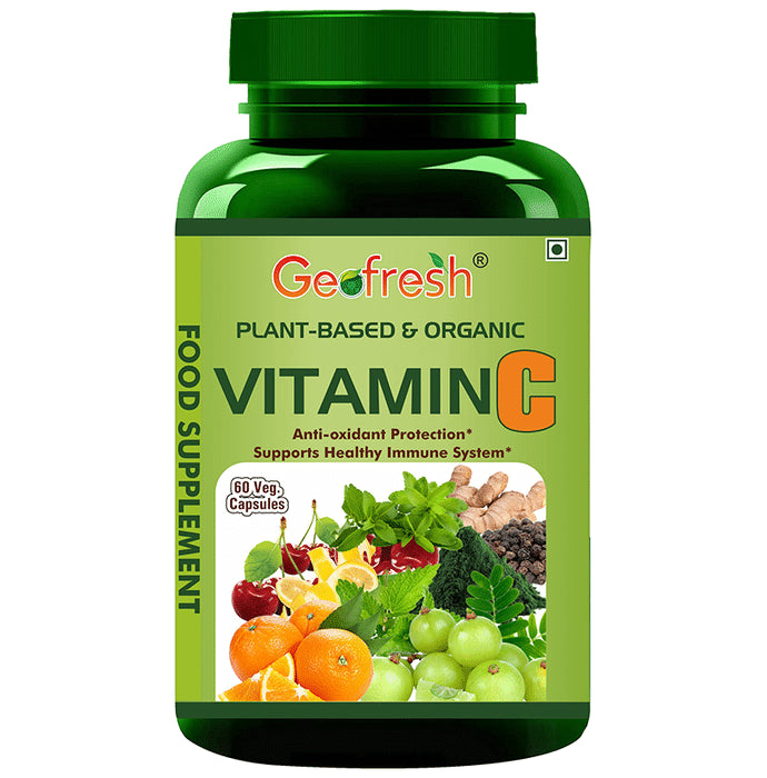 Geofresh Natural Plant Based & Organic Vitamin C Veg Capsule - Classic Derma