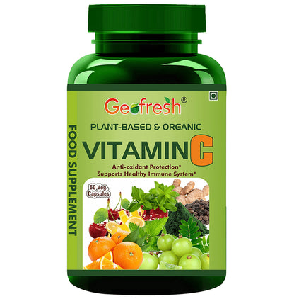Geofresh Natural Plant Based & Organic Vitamin C Veg Capsule - Classic Derma