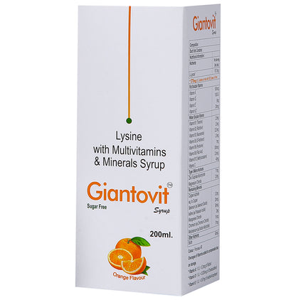 Giantovit Syrup Orange Sugar Free - Classic Derma