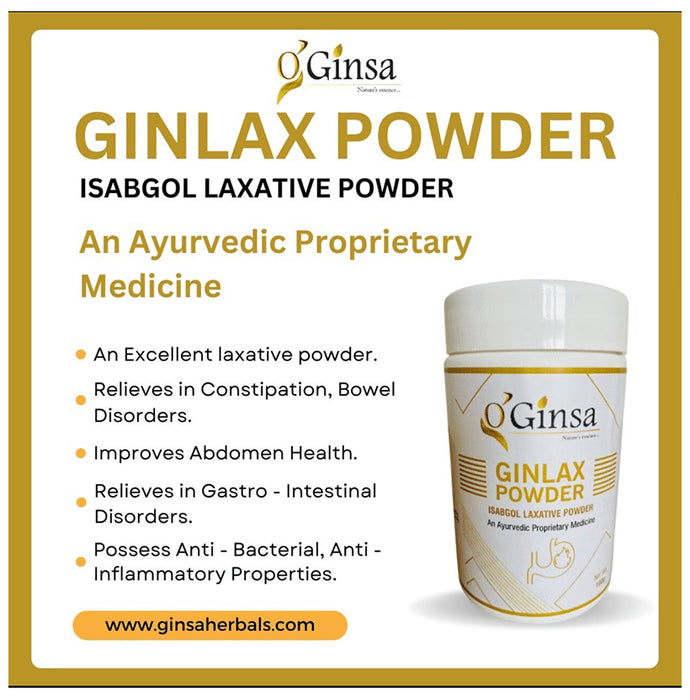 Ginsa Ginlax Isabgol Laxative Powder