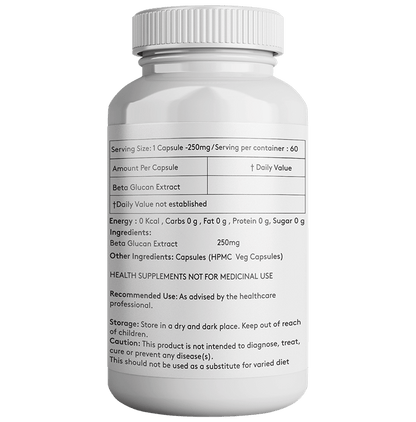 Giosun Beta Glucan 250mg Veg Capsule