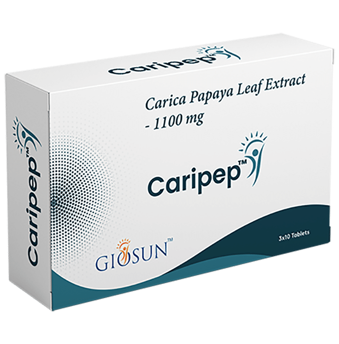 Giosun Caripep Carica Papaya Leaf Extract 1100mg Tablet - Classic Derma