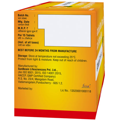 Glencee-D Ascorbic Acid, Vitamin D3 and Zinc Chewable Tablet Orange