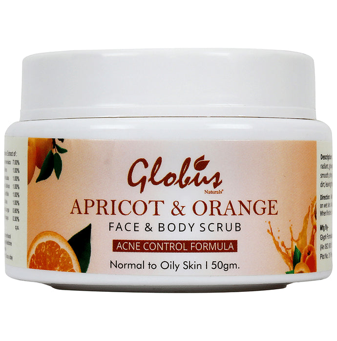 Globus Naturals Apricot & Orange Face & Body Scrub - Classic Derma