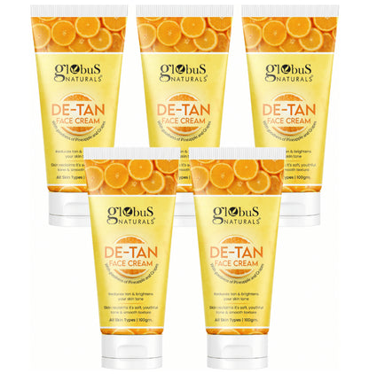 Globus Naturals De Tan Face Cream (100gm Each) - Classic Derma