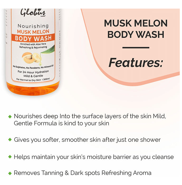 Globus Naturals Musk Melon Body Wash