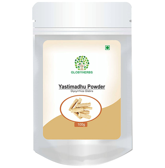 Globyherbs Yastimadhu (Glycyrrhiza Glabra) Powder - Classic Derma