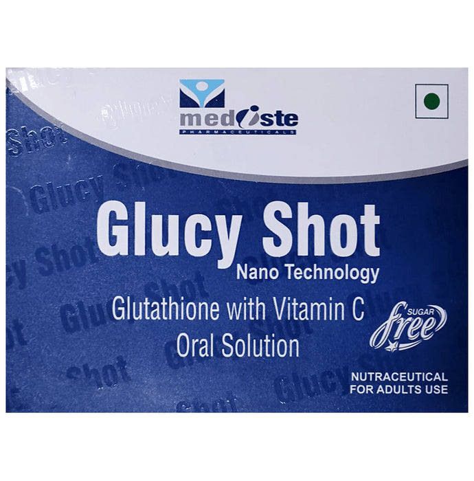 Glucy Shot Glutathione with Vitamin C Oral Solution Sugar Free - Classic Derma