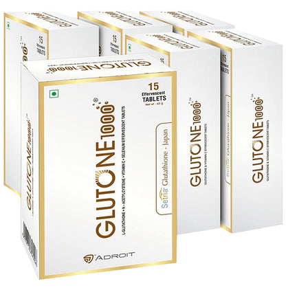 Glutone 1000(15 Effervescent Tablets Each) - Classic Derma