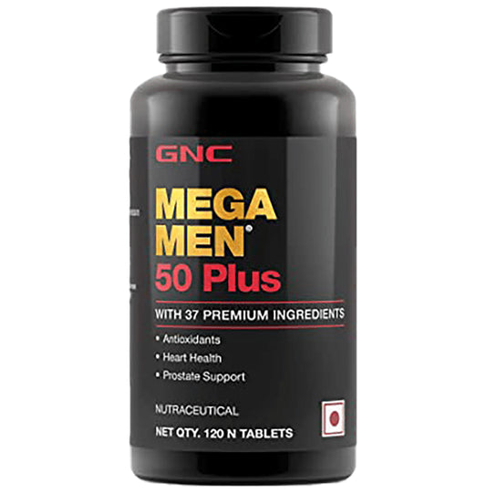 GNC Mega Men 50 Plus | With Antioxidants for Heart & Prostate Support | Tablet - Classic Derma