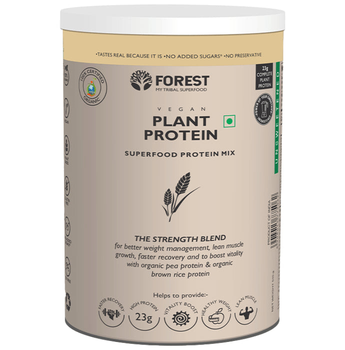Forest Vegan Plant Protein Unsweetened - Classic Derma
