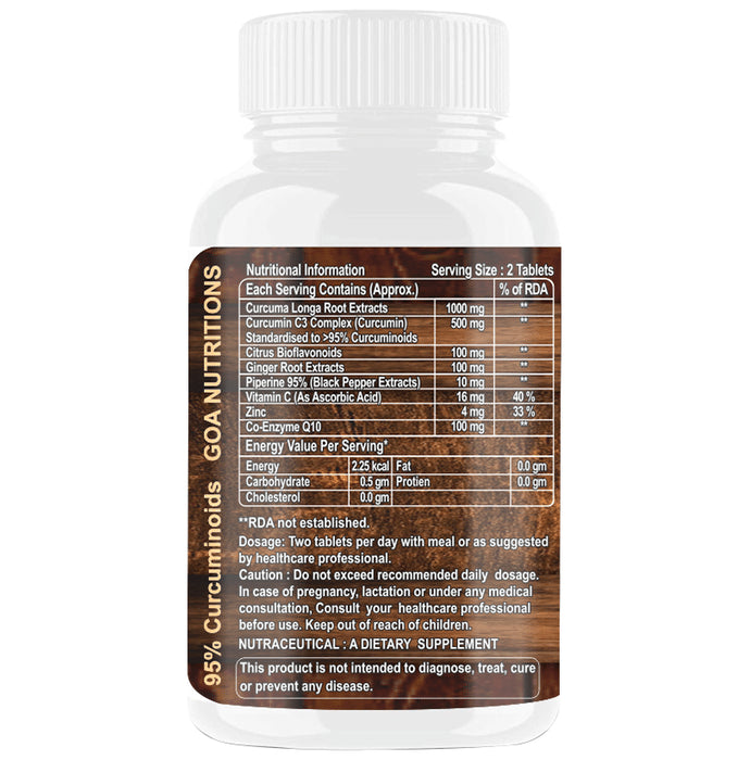 Goa Nutritions Curcumin Curcuma Longa Root Powder