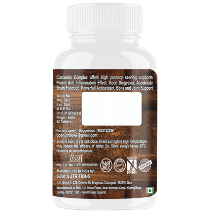 Goa Nutritions Curcumin Curcuma Longa Root Powder