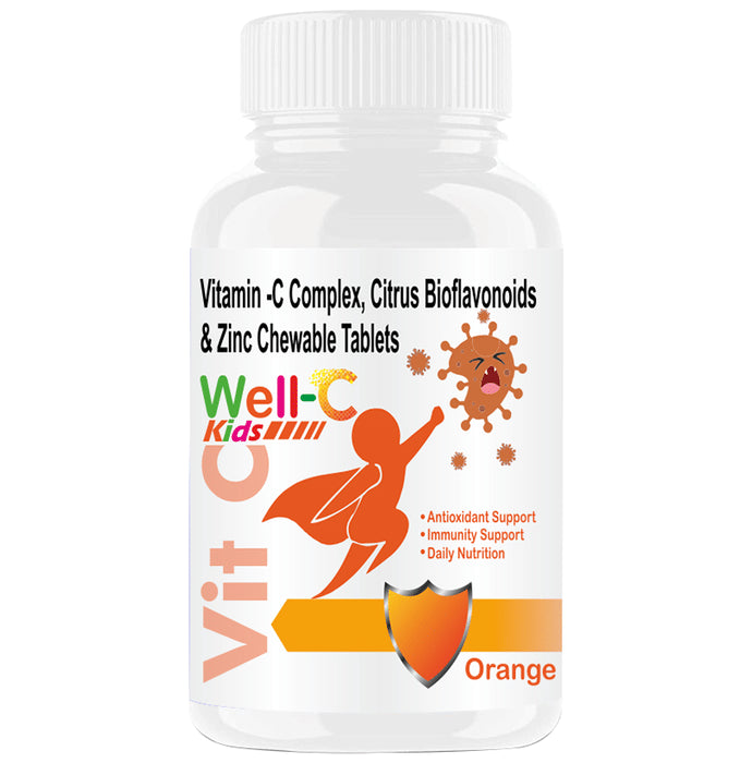 Goa Nutritions Well C Kids Chewable Tablet Orange - Classic Derma