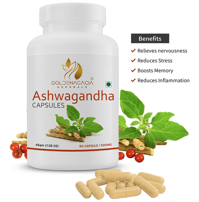 Goldenacacia Herrbals Ashwagandha 500mg Capsule