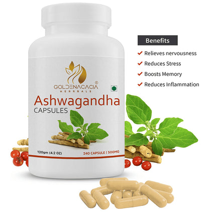 Goldenacacia Herrbals Ashwagandha 500mg Capsule