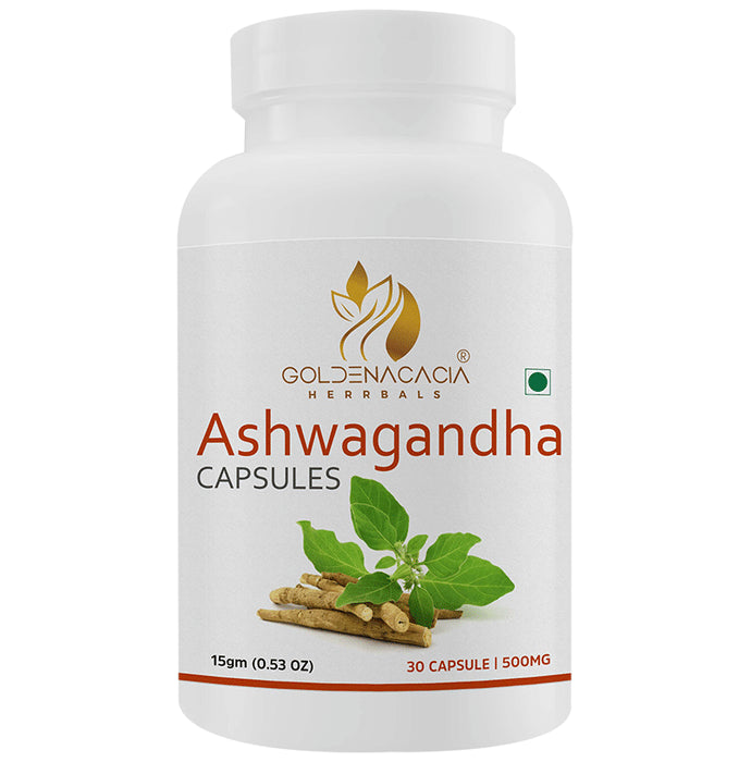 Goldenacacia Herrbals Ashwagandha 500mg Capsule - Classic Derma