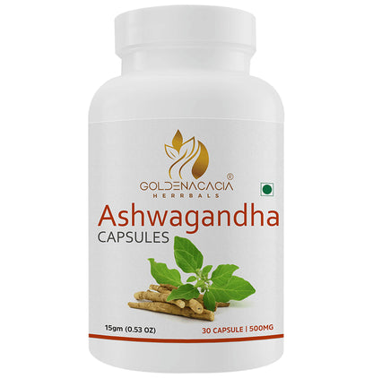 Goldenacacia Herrbals Ashwagandha 500mg Capsule - Classic Derma