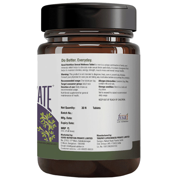 Good Nutrition Enhance & Elevate Sexual Wellness Tablet for Men Tablet