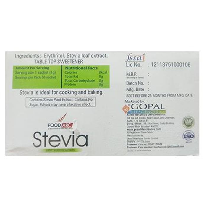 Gopal Lifesciences Stevia Sweet Powder Sachet