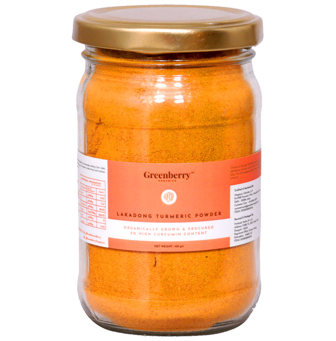 Greenberry Organics Lakadong Turmeric Powder - Classic Derma