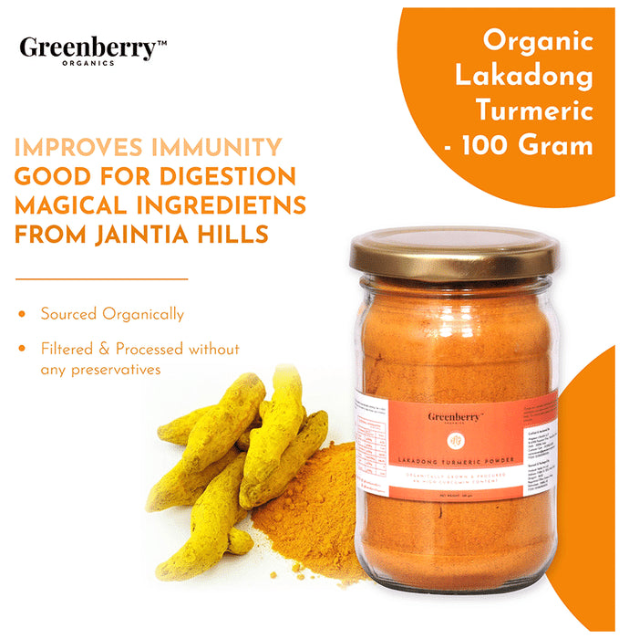 Greenberry Organics Lakadong Turmeric Powder