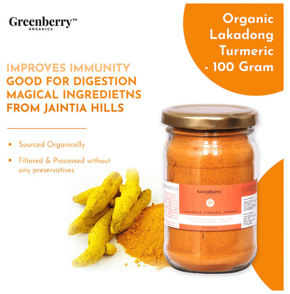 Greenberry Organics Lakadong Turmeric Powder
